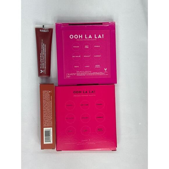 COLOURPOP OH LALA Pressed Powder Palette + Cheek Dew Serum Blush BNIB - Picture 9 of 9